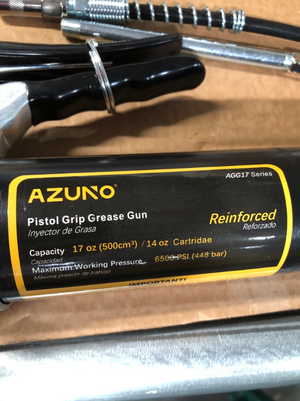 Photo 3 of *Missing Pieces* AZUNO Pistol Grip Grease Gun, 6500 PSI Heavy Duty Grease Gun