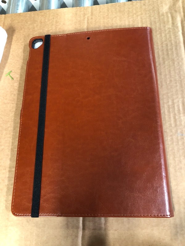 Photo 2 of Ztotop Case for iPad Pro 12.9 Inch, Premium Leather Folding Stand Brown