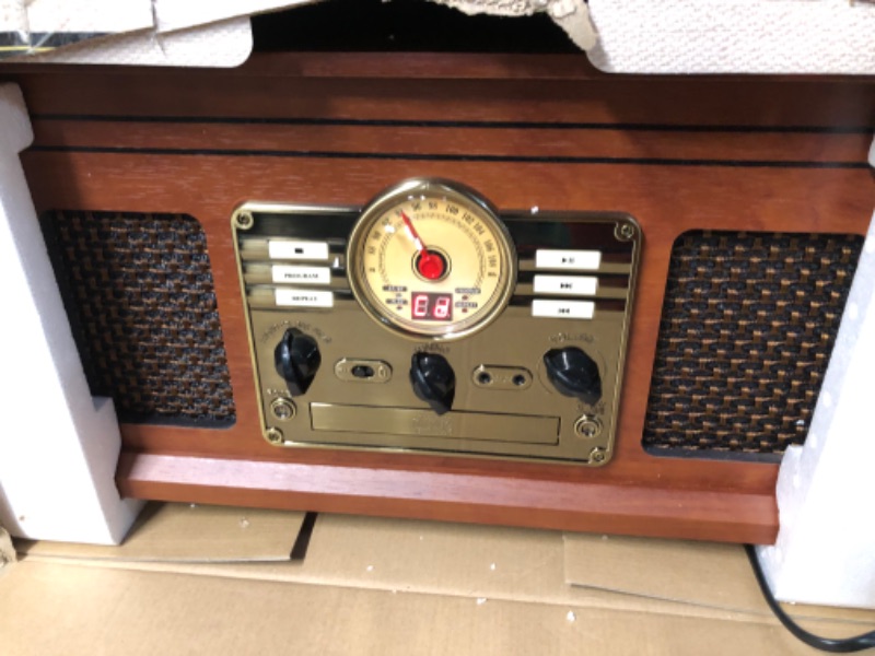 Photo 2 of Victrola Nostalgic 7-in-1 Bluetooth Record Player & Multimedia Center 