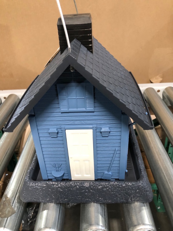 Photo 1 of * DAMAGED * 
North States Village Collection Blue Cottage Birdfeeder: Easy Fill and Clean