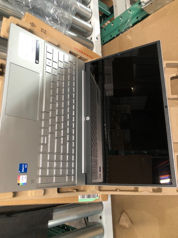 Photo 1 of HP Pavilion Laptop 15-eg2053cl, 15.6" FHD Touch Screen, Windows 11 Home, Intel Core i5-1235U, 12GB DDR4 RAM, 512GB SSD Storage, Natural Silver (Renewed)