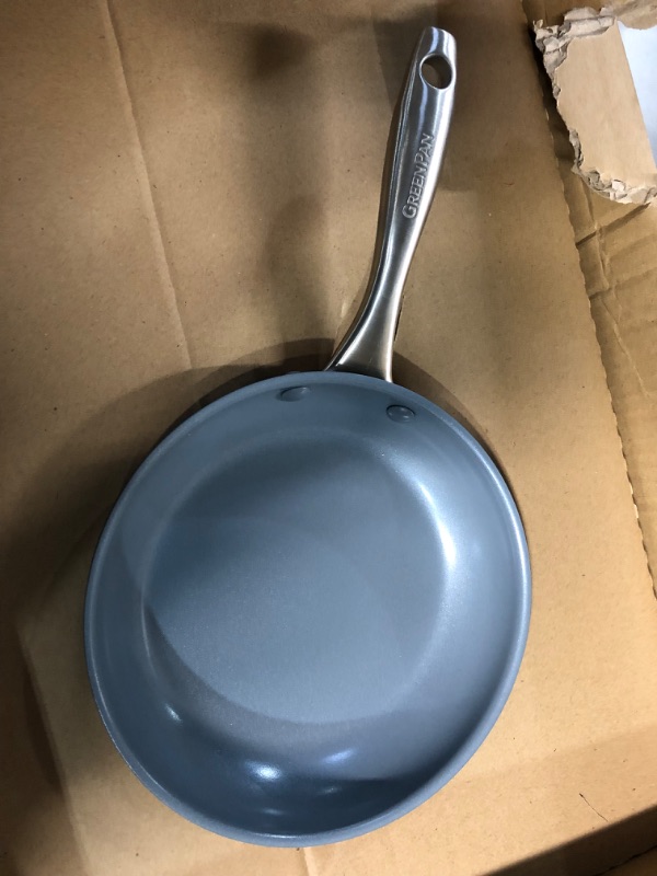 Photo 2 of *BRAND NEW* GreenPan Lima Hard Anodized Healthy Ceramic Nonstick 8" Frying Pan Skillet, PFAS-Free, Oven Safe, Gray
