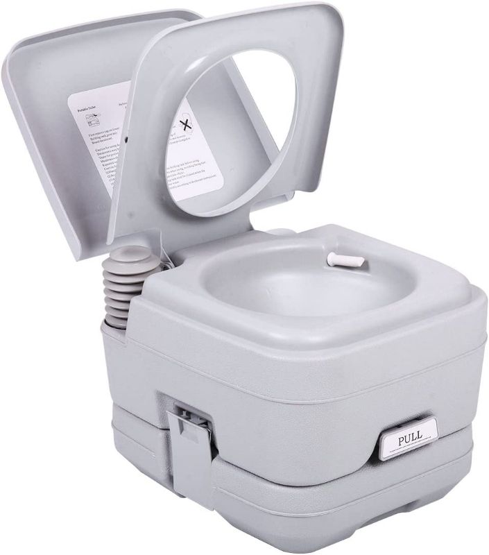 Photo 1 of *BRAND NEW* JAXPETY 2.6 Gallon Outdoor Portable Toilet Toilet for RV Travel, Camping, Boating & Car, Leak-Proof Cassette Toilet, Grey