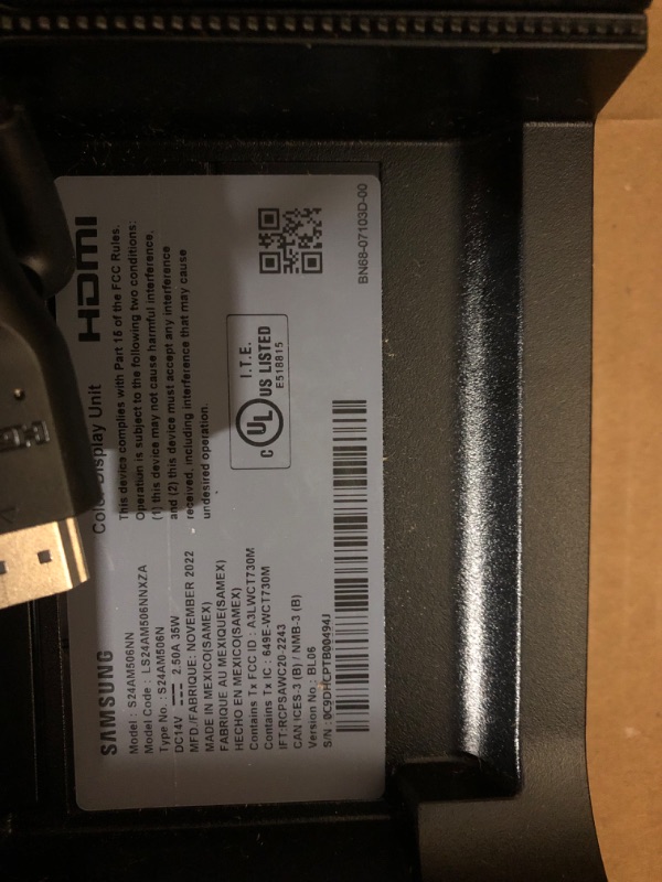 Photo 3 of **SEE INFO** SAMSUNG M5 Series 24-Inch FHD 1080p Smart Monitor & Streaming TV