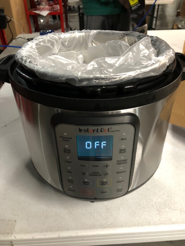 Photo 2 of **FOR PARTS**LID IS DAMAGED**Instant Pot Duo Plus 9-in-1 Electric Pressure Cooker, Slow Cooker, Rice Cooker, Steamer