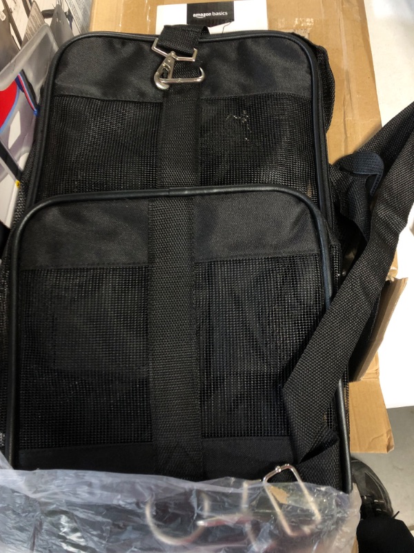 Photo 1 of AmazonBasics Black Soft-Sided Pet Carrier - Large