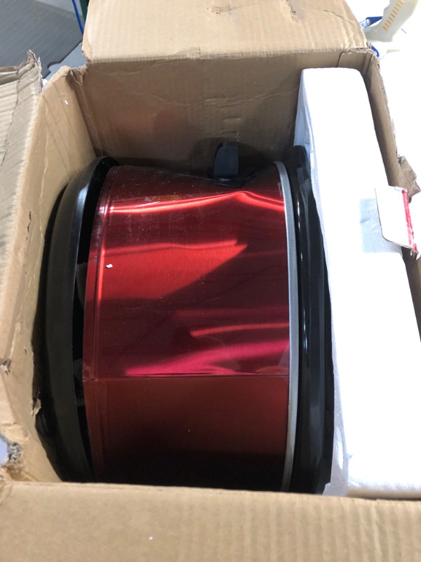 Photo 1 of Elite Gourmet MST-900RXT# Electric Ceramic XL Jumbo Slow Cooker, Adjustable Temp, Entrees, Sauces, Stews & Dips, Dishwasher Safe Glass Lid & Crock, 8.5Qt, Red 8.5 Quart Metallic Red