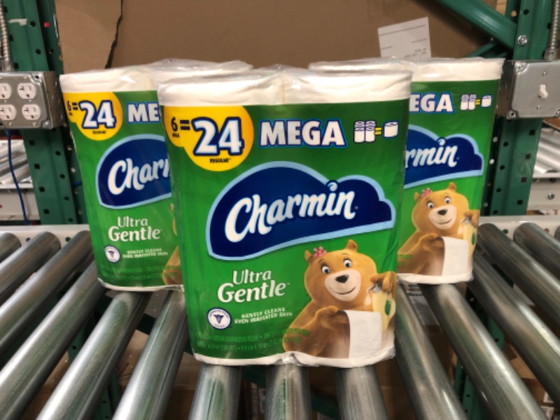 Photo 2 of Charmin Ultra Gentle Toilet Paper, 18 Mega Rolls = 72 Regular Rolls