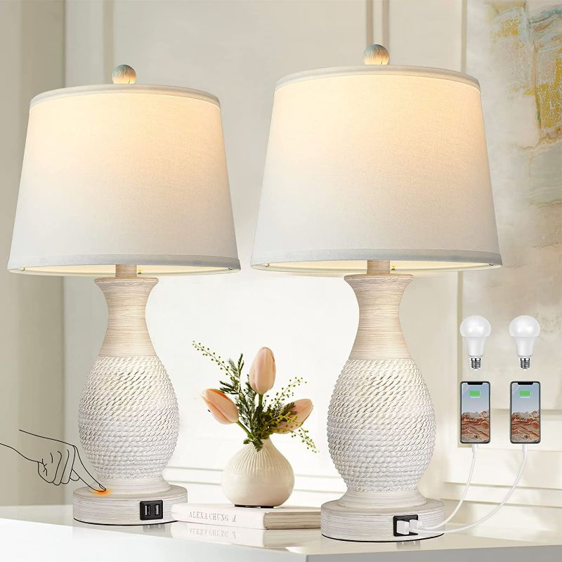 Photo 1 of **SEE NOTES** PARTPHONER Table Lamps Set of 2