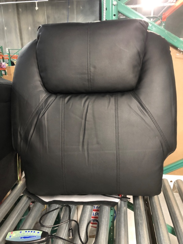 Photo 4 of **SEE NOTES** Massage Recliner Chair Rocking Swivel Chair with Heated Massage Ergonomic Lounge 360 Degree Swivel Single Sofa Seat and Two Hidden Cup Holders (Black)