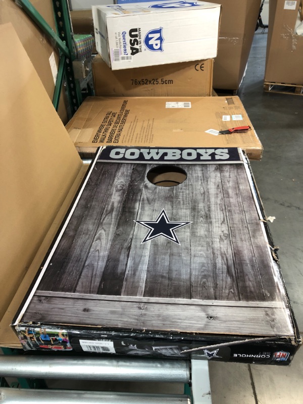 Photo 2 of **SEE NOTES* Wild Sports 2'x3' MDF Wood NFL Cornhole Set Dallas Cowboys