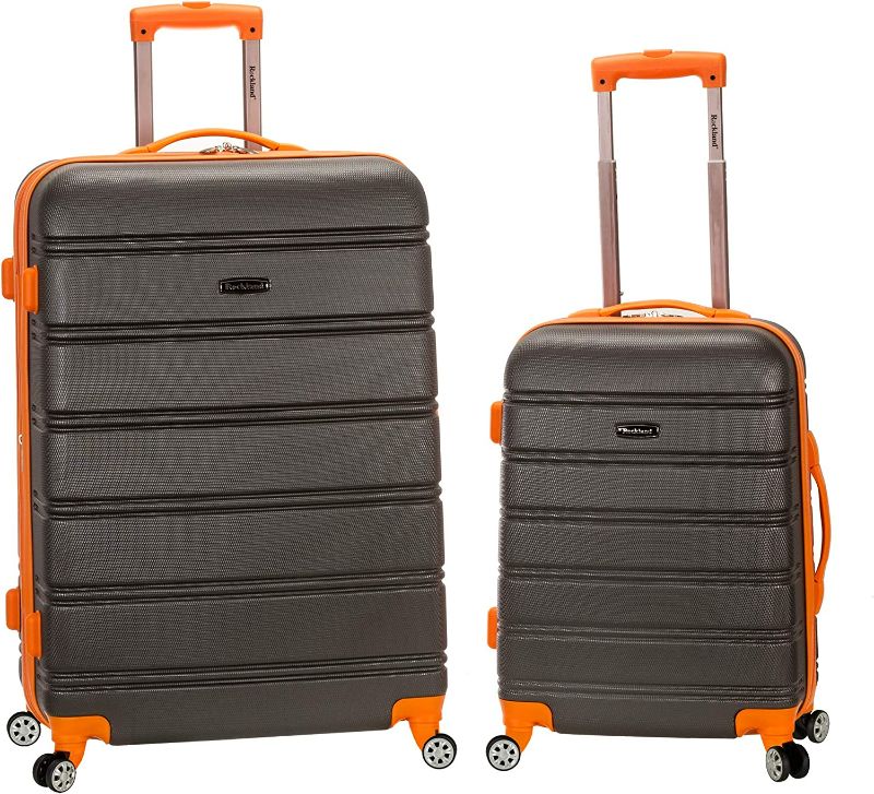 Photo 1 of *SEE NOTES* Rockland Melbourne Hardside Expandable Spinner Wheel Luggage, Charcoal, 2-Piece Set (20/28)