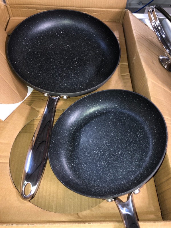 Photo 1 of  Nonstick Frying Pan Set with Lids, 8" & 10" Lids 2 Set