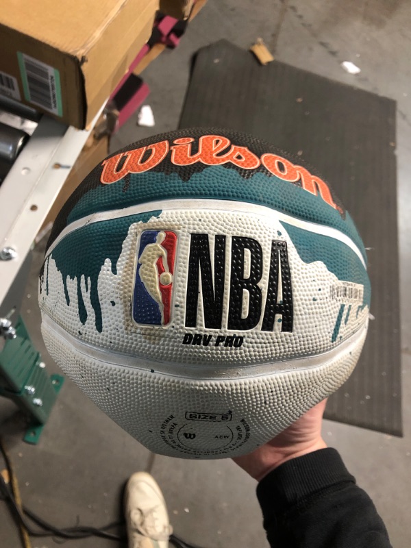 Photo 2 of (READ NOTES) WILSON NBA DRV Series Outdoor Basketballs Size 5 - 27.5" DRV Pro Green (READ NOTES) 