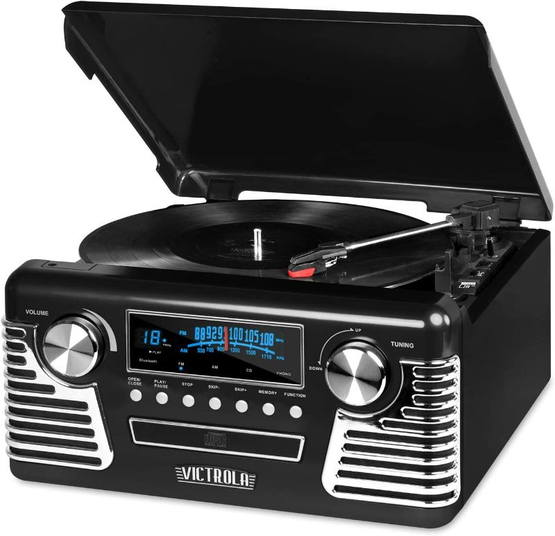 Photo 1 of Victrola 50's Retro Bluetooth Record Player & Multimedia Center with Built-in Speakers 