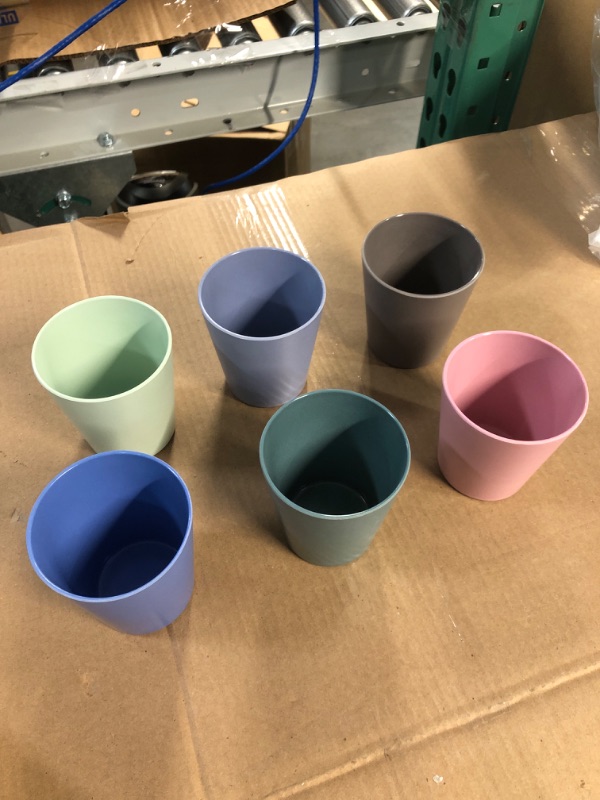 Photo 2 of BAMBOO CUPS FOR KIDS (6 TOTAL - MULTICOLOR) 