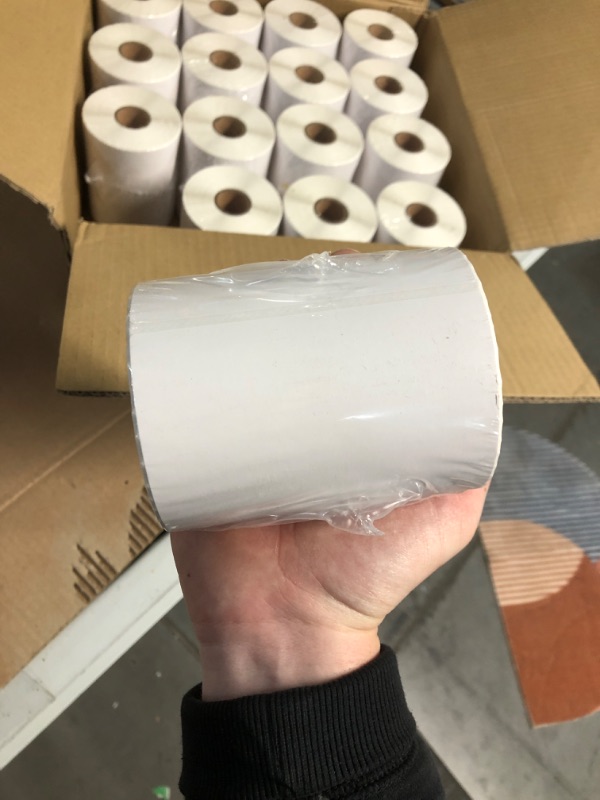 Photo 3 of (READ NOTES) L LIKED 16 Rolls 4" x 6" Direct Blank Thermal Shipping Labels with 250 Labels/Roll - (16 Rolls)