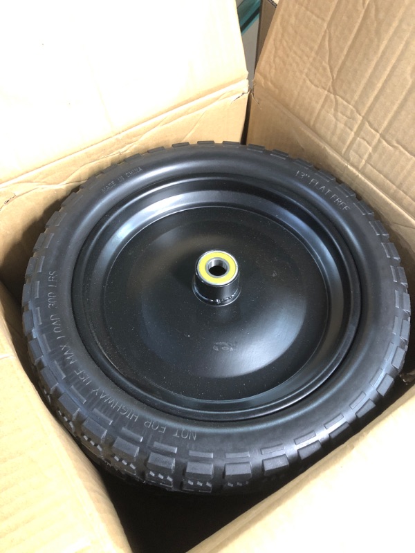 Photo 2 of (4-Pack) 13‘’ Tire for Gorilla Cart 3.15” 2.1” Hub 13“ Wheels ?13.6 x 13.4 x 13 inches
