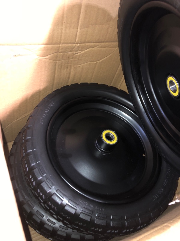 Photo 3 of (4-Pack) 13‘’ Tire for Gorilla Cart 3.15” 2.1” Hub 13“ Wheels ?13.6 x 13.4 x 13 inches
