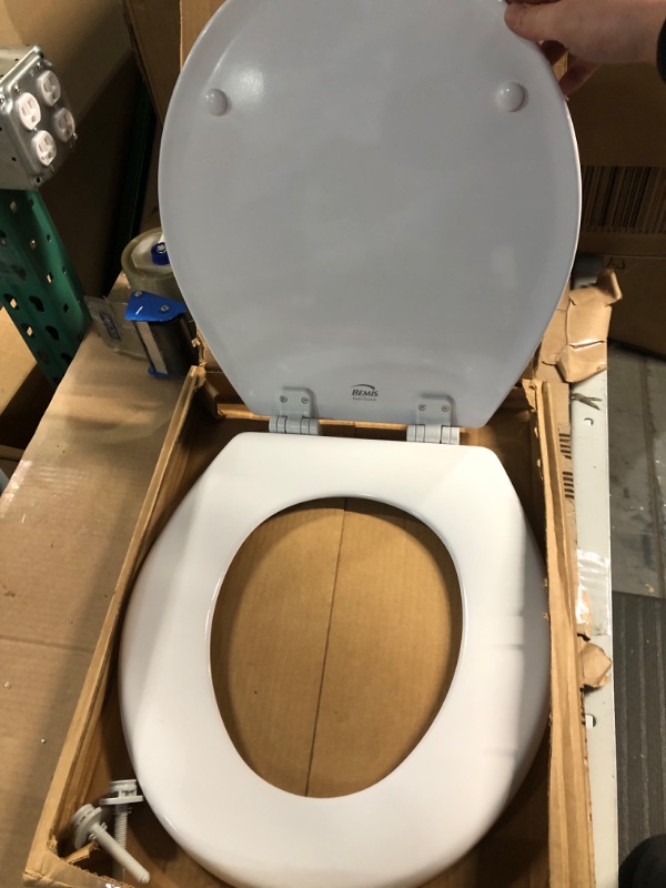Photo 4 of (READ NOTES) American Standard 5321A65CT.020 Champion Slow-Close Elongated Toilet Seat, White 18.69"L x 14.06"W
