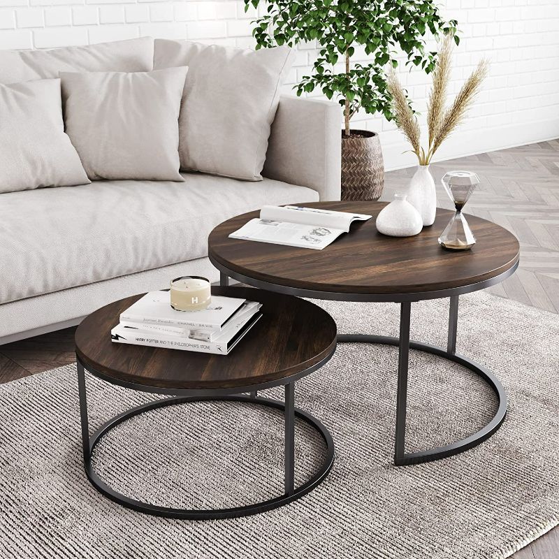 Photo 1 of **SEE NOTES**
Stella Coffee Table Set | Nesting | Wood Finish
