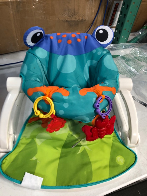 Photo 2 of Fisher-Price Portable Baby Chair, Froggy Seat Pad Frog