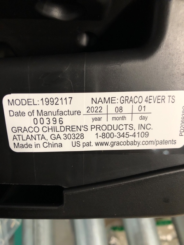 Photo 1 of Graco 4Ever 4 in 1 Car Seat featuring TrueShield Side Impact Technology 
