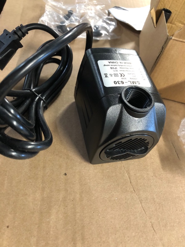 Photo 3 of **USED** GROWNEER 550GPH Submersible Pump 30W Ultra Quiet Fountain Water Pump, 