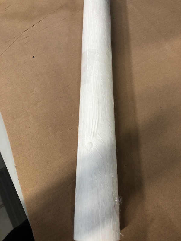 Photo 1 of 17.7" X236"White Wood Wallpaper Thicken Wood Contact Paper Wood White White Peel and Stick Wallpaper 