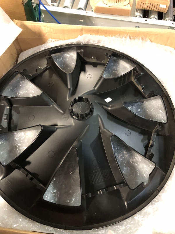 Photo 5 of Rimetrix Laminar Black Set of 4 Wheel Covers Hub Caps Protection Cover for Tesla Model Y 19" Rims Hubcap Accessories