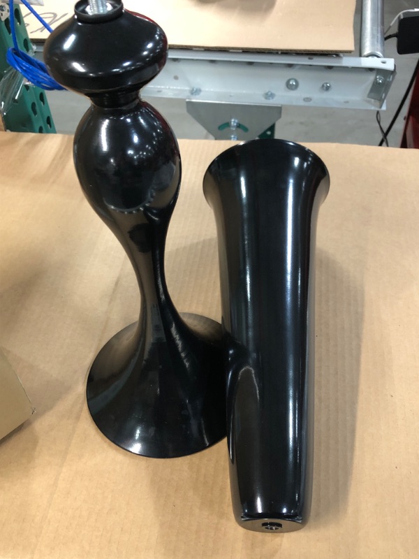 Photo 3 of Versatile Metal Wedding Centerpieces Vase Trumpet Road Lead Black 29 inch