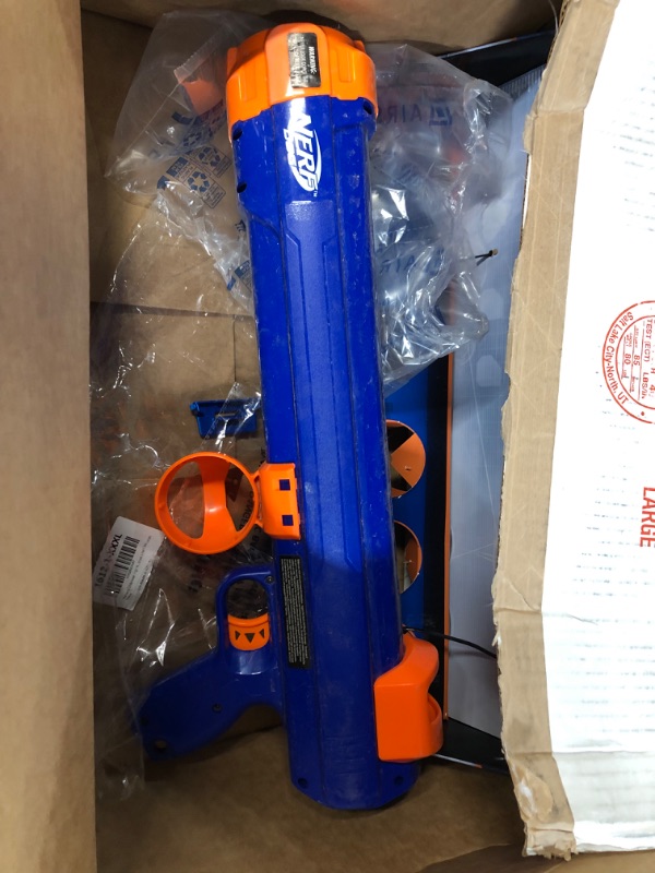 Photo 2 of **MISSING TENNIS BALLS**
Nerf Dog Tennis Ball Blaster 20 Inch Large Blaster with 4 Balls