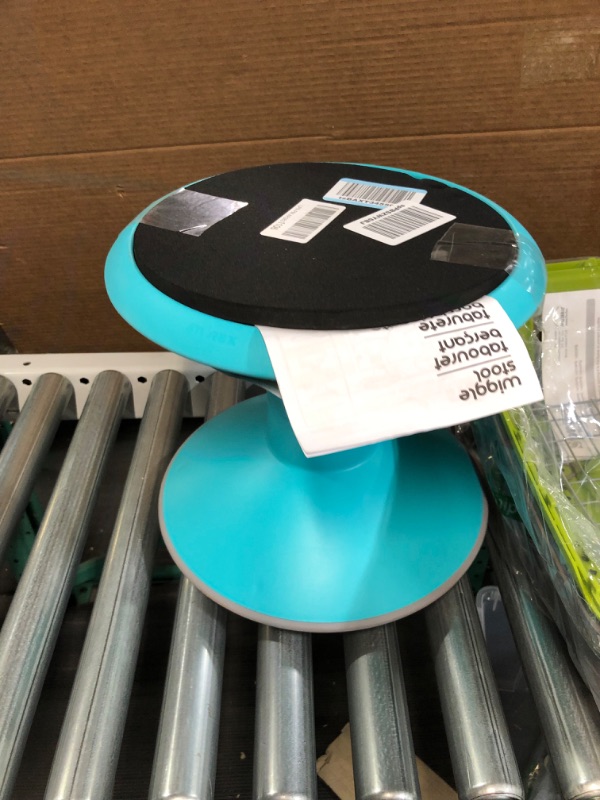 Photo 2 of Storex Wiggle Stool Adjustable 12-18 Inch Height, Teal (00306U01C) Teal 18-inch