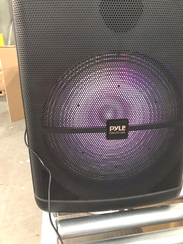 Photo 3 of Pyle Portable Bluetooth PA Speaker - 500W 15” Rechargeable 6.5mm15 inch