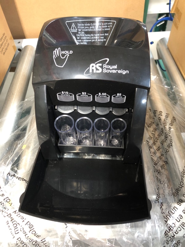 Photo 3 of [USED] Royal Sovereign 1 Row Coin Sorter (QS-2N), Single,Black