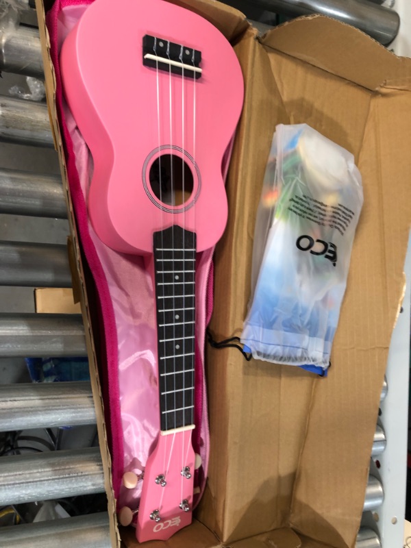 Photo 2 of iECO Soprano Ukulele - 21 inch Pink