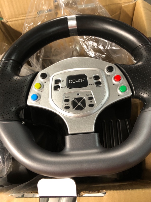 Photo 5 of NBCP PC Racing Wheel with Clutch and Shifter,G30 Car Sim 1080° Gaming Steering Race Wheel for PC,PS3,Switch,Android