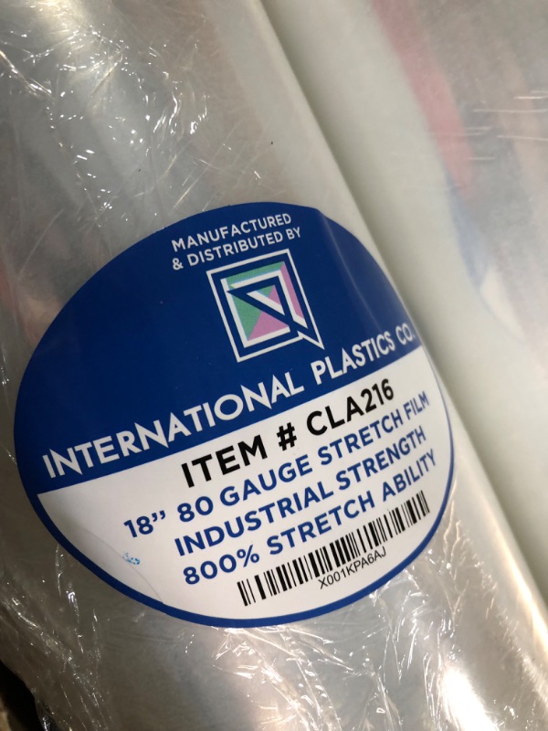 Photo 2 of 18" Stretch Film/Wrap 1500 feet - 4 Pack Clear