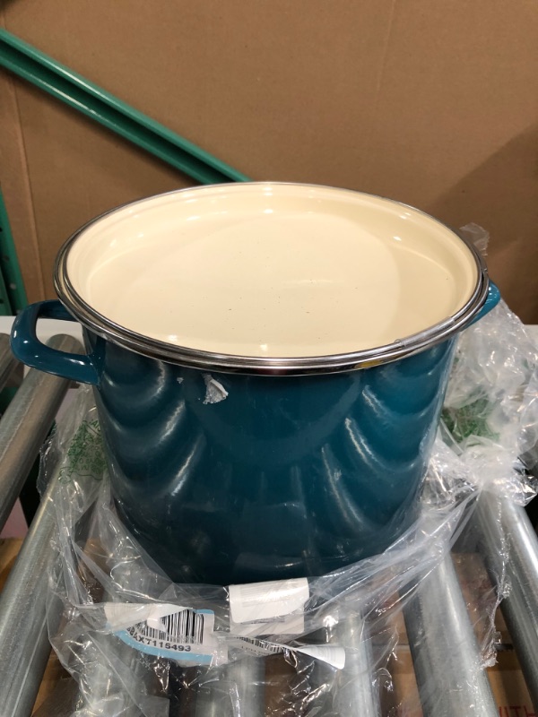 Photo 2 of [USED] Rachael Ray 12 Quart, Marine Blue Stock Pot