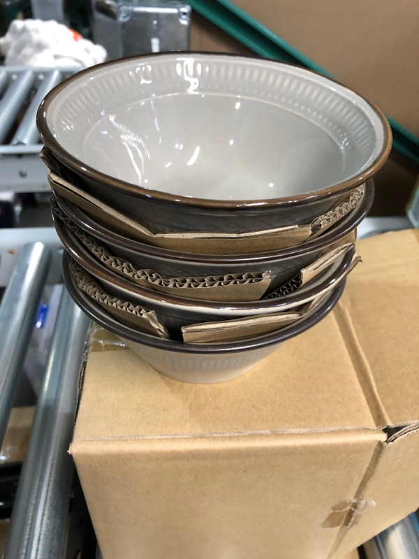 Photo 5 of **USED**  Mikasa Talia 16 Piece Dinnerware Set, Service For 4, *** 3 OUT OF 4 PLATES ARE CHIPPED UP AND BOWLS ARE FINE..,