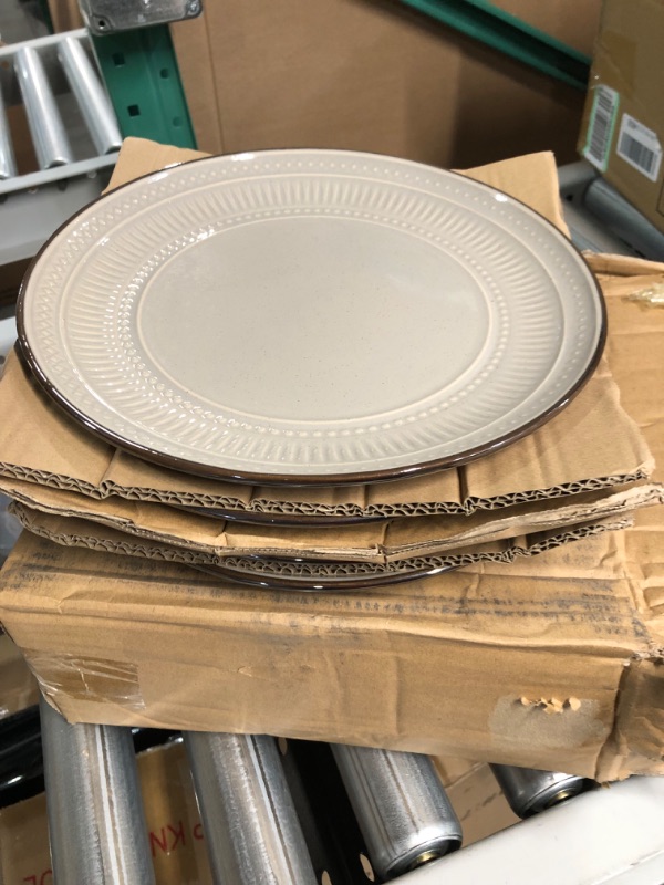 Photo 2 of **USED**  Mikasa Talia 16 Piece Dinnerware Set, Service For 4, *** 3 OUT OF 4 PLATES ARE CHIPPED UP AND BOWLS ARE FINE..,