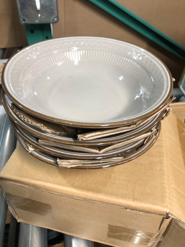 Photo 3 of **USED**  Mikasa Talia 16 Piece Dinnerware Set, Service For 4, *** 3 OUT OF 4 PLATES ARE CHIPPED UP AND BOWLS ARE FINE..,