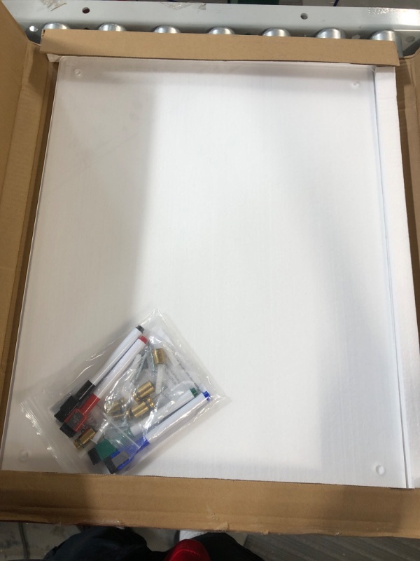 Photo 2 of INNOVART Acrylic Dry Erase Board 20” x 16”, Acrylic Transparent Glass Whiteboard with Eraser, Frameless Memo White Board, Acrylic Note Board, for School, Office, Home, Commercial, etc