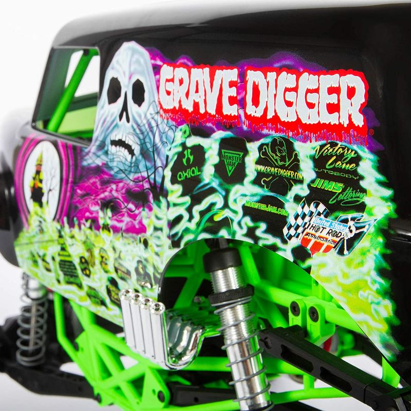 Photo 5 of (READ NOTES) Axial SMT10 Grave Digger RC Monster Truck - 1/10 Scale AXI03019, Black & Green