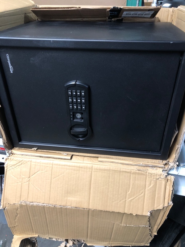 Photo 2 of (Non Functional ) Amazon Basics Steel Home Security Safe with Programmable Keypad  1.8 Cubic Feet, 13.8 x 13 x 19.7 Inches