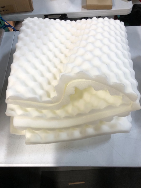 Photo 1 of Egg Crate Mattress Topper (74" x 38") Standard Size