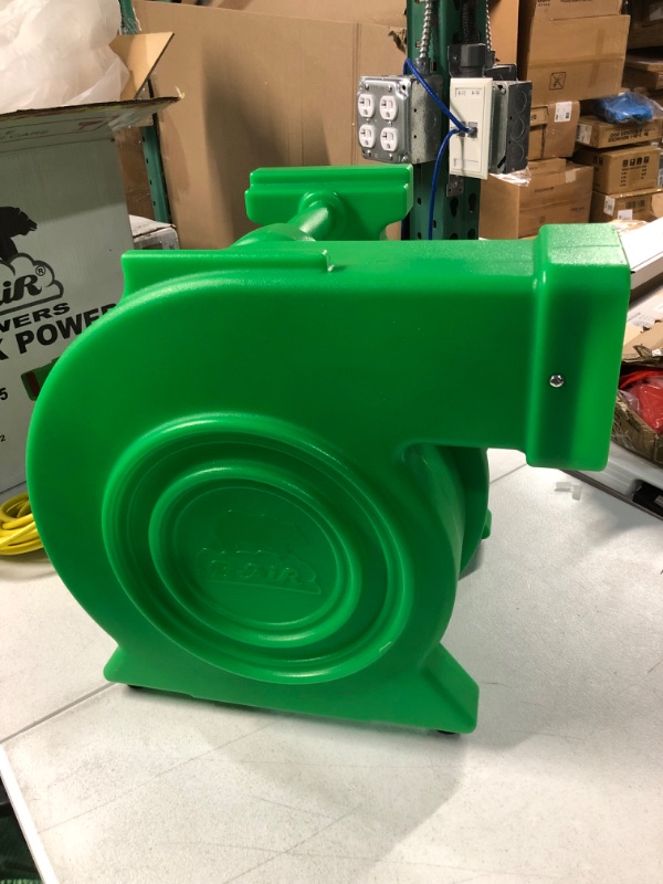 Photo 3 of **PARTS ONLY**B-AIR Kodiak 1.5 HP ETL Bounce House Blower, Green