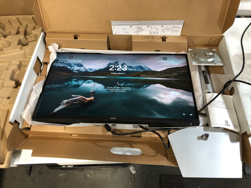 Photo 3 of Dell S2721QS 27 Inch 4K UHD (3840 x 2160) IPS Ultra-Thin Bezel Monitor, AMD FreeSync (HDMI, DisplayPort), VESA Certified, Silver