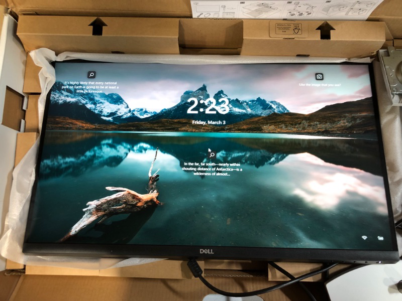 Photo 4 of Dell S2721QS 27 Inch 4K UHD (3840 x 2160) IPS Ultra-Thin Bezel Monitor, AMD FreeSync (HDMI, DisplayPort), VESA Certified, Silver