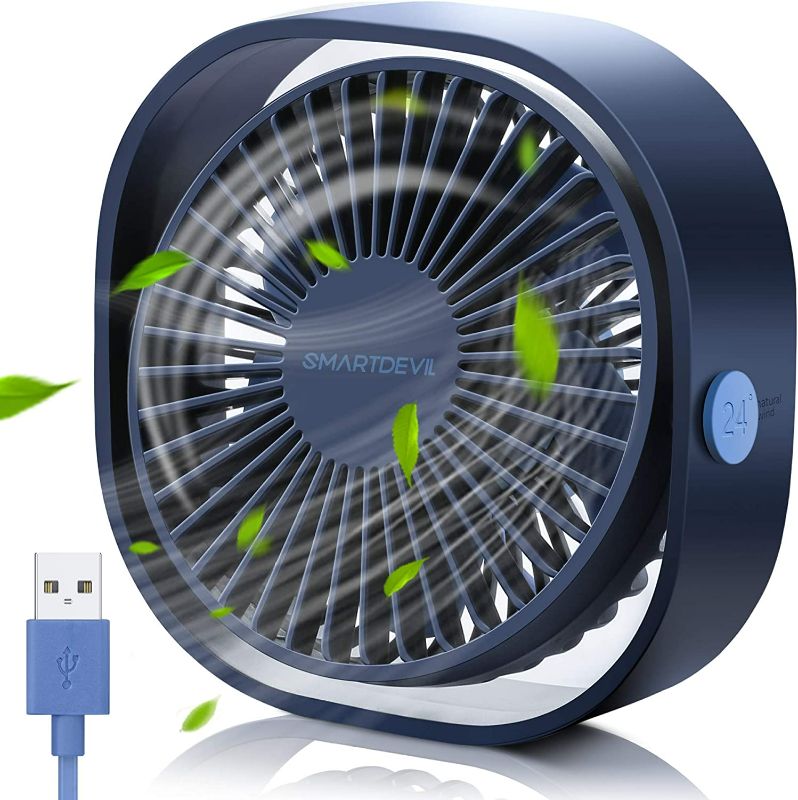 Photo 1 of  Small Personal USB Desk Fan,3 Speeds